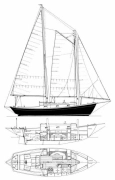 1990, Ted Brewer, Lazy Jack 32 Schooner