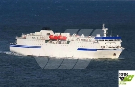 120m / 1.020 pax Passenger / RoRo Ship for Sale /