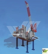 125m / 80 pax / 800ts Crane Jack Up for Sale / #10