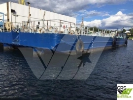 SHALLOW DRAFT WORKBARGE with OIL RECOVERY TANK CAP
