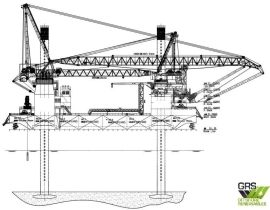 98m / DP 1 / 1000ts Crane Jack Up for Sale / #1112